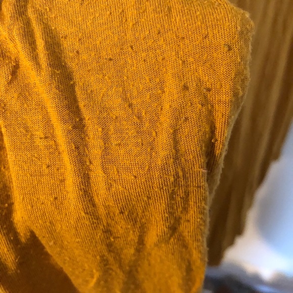 Mustard yellow Dex bodycon turtleneck. - Picture 3 of 3